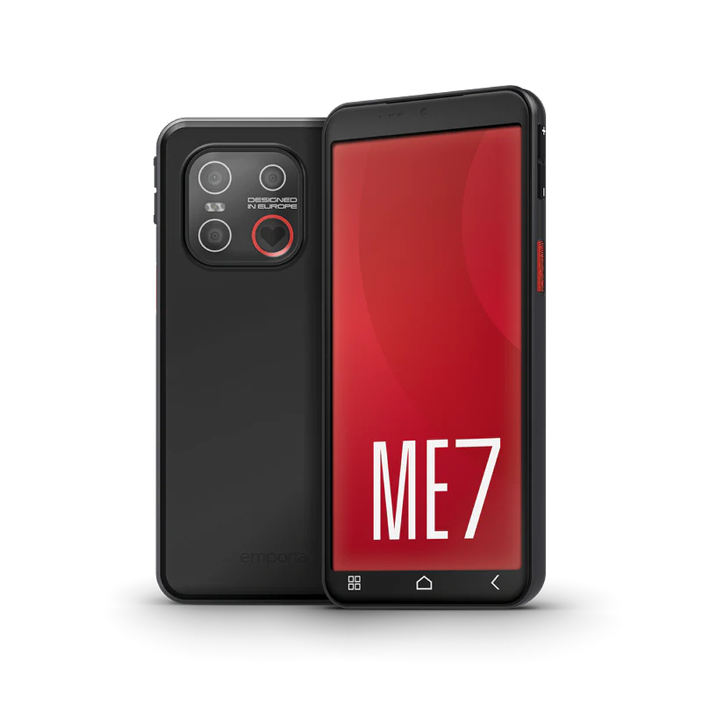 emporia.ME7 – Smartphone Facile per Anziani con Pulsante SOS e Batteria Sostituibile