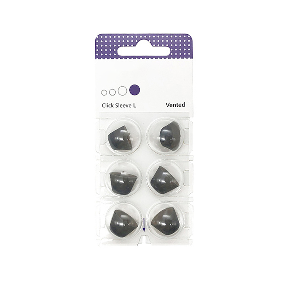6 Cupole Dome Click-Sleeve Vented per Apparecchi Acustici Signia, Rexton