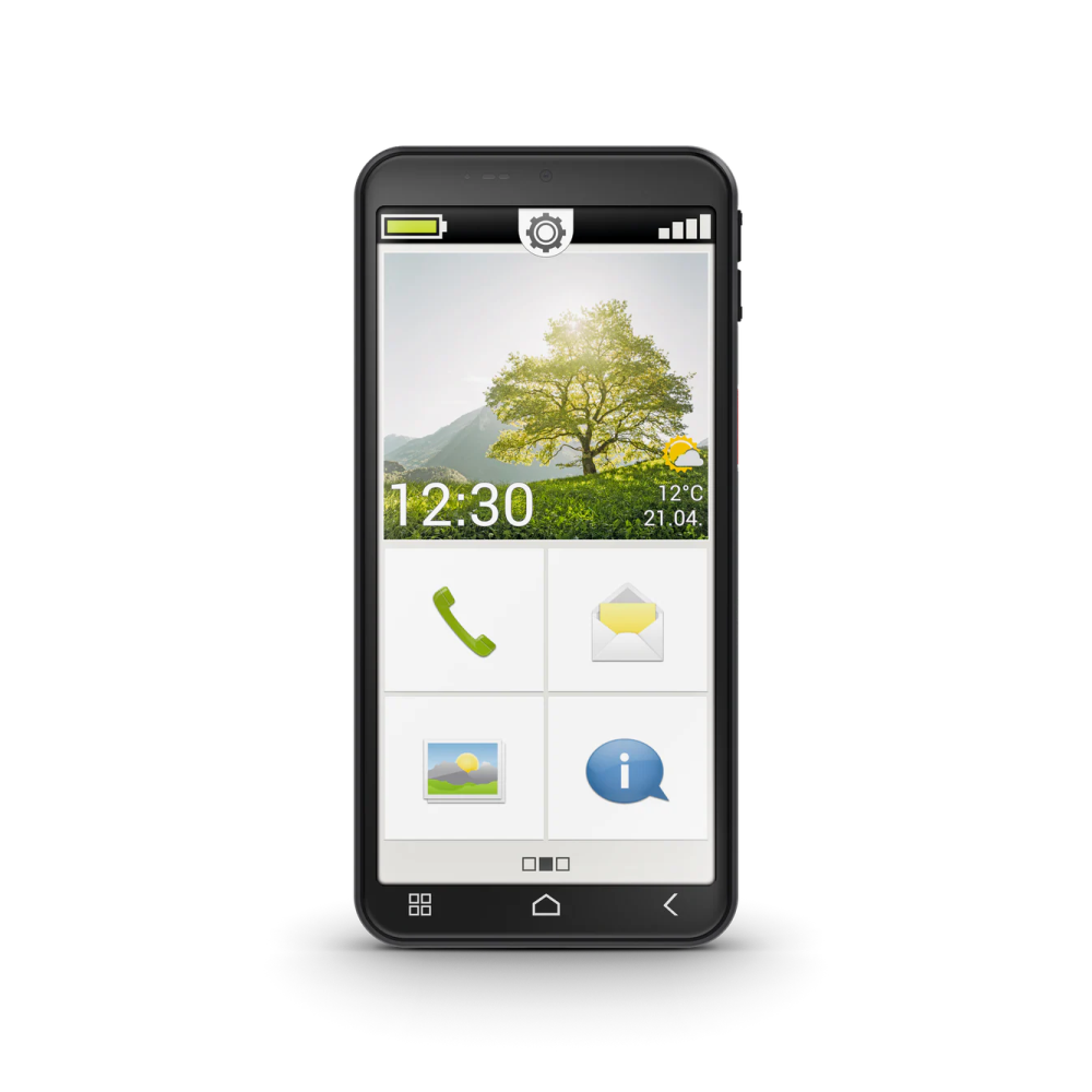 emporia.ME7 – Smartphone Facile per Anziani con Pulsante SOS e Batteria Sostituibile