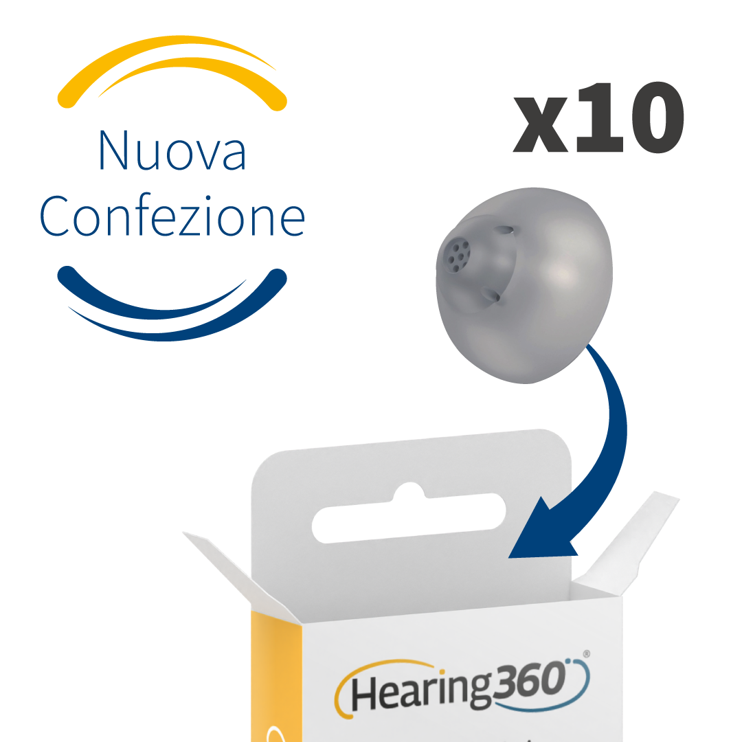 10 Cupole Dome CLOSED per Apparecchi Acustici CIAO, GN ReSound, GN Beltone e GN Interton