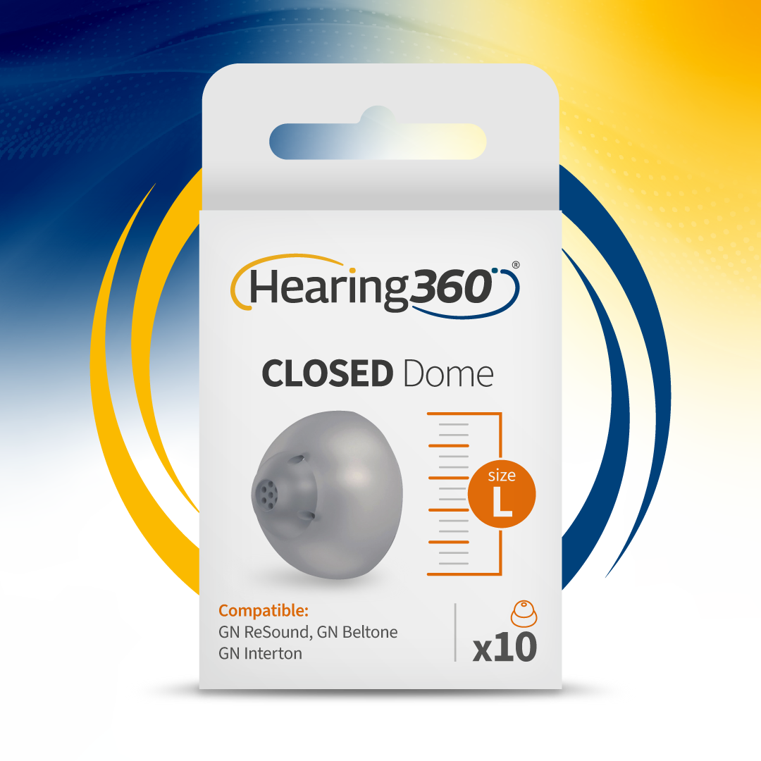 10 Cupole Dome CLOSED per Apparecchi Acustici CIAO, GN ReSound, GN Beltone e GN Interton