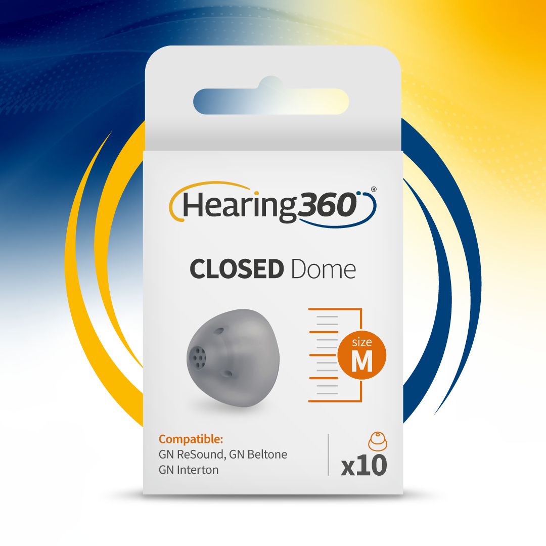 10 Cupole Dome CLOSED per Apparecchi Acustici CIAO, GN ReSound, GN Beltone e GN Interton
