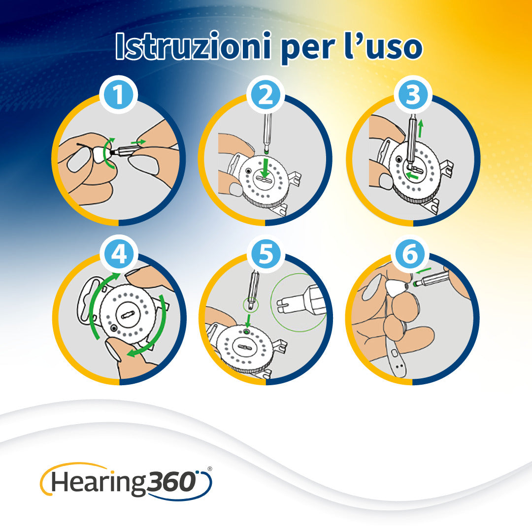 Filtri Paracerume HF4 Compatibili con gli Apparecchi Acustici Signia
