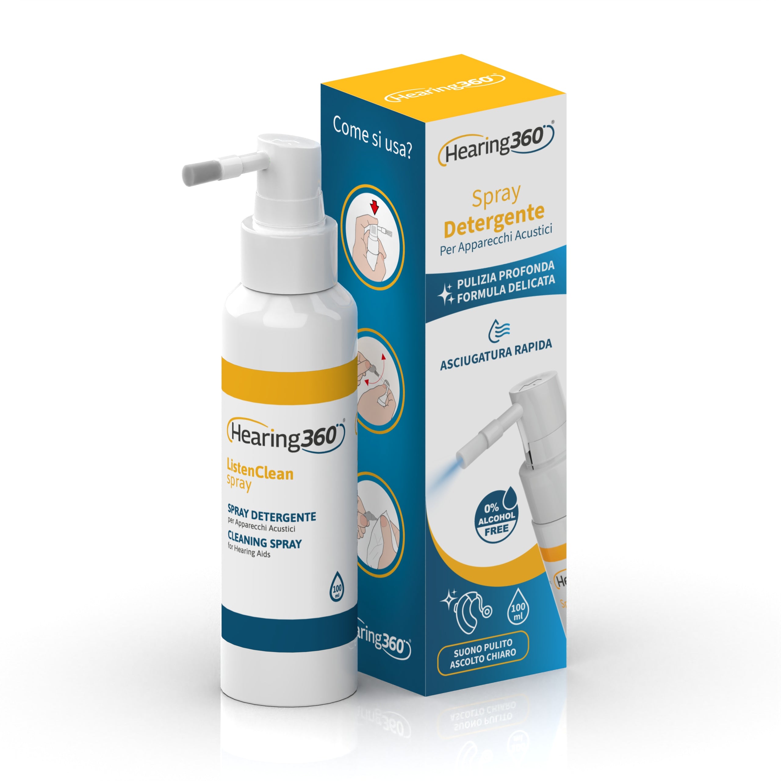 Spray Detergente per Pulizia Apparecchi Acustici