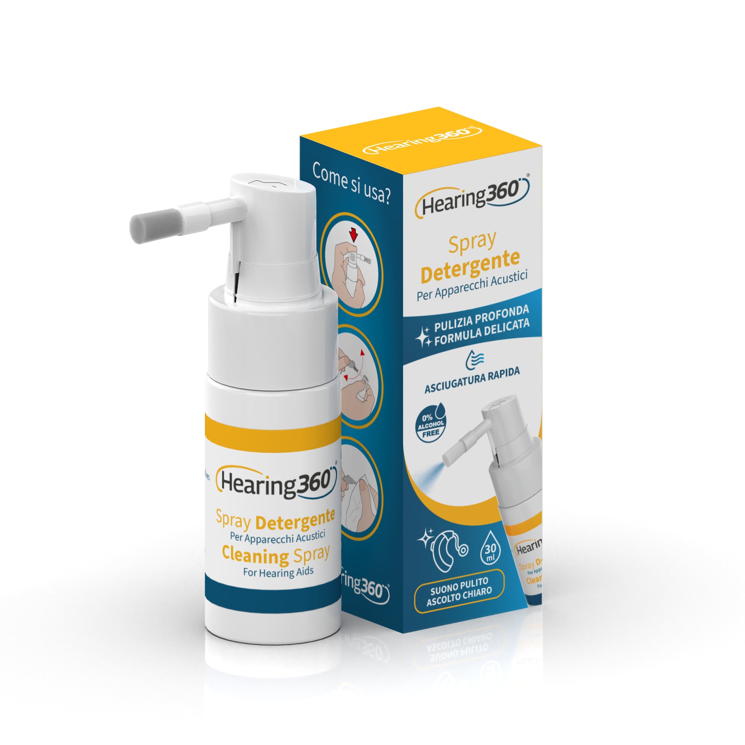 Spray Detergente per Pulizia Apparecchi Acustici