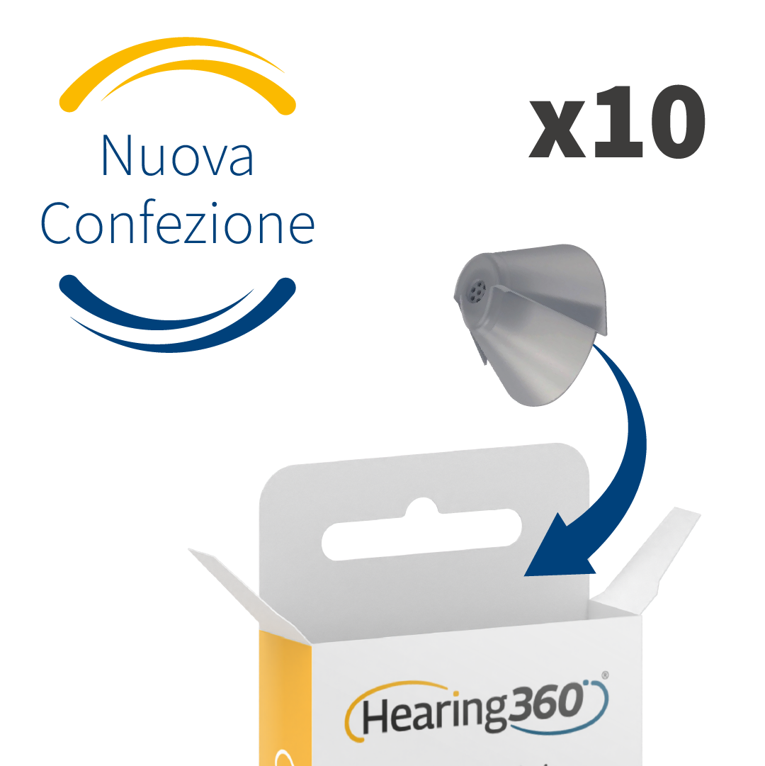 10 Cupole Dome TULIP per Apparecchi Acustici CIAO, GN ReSound, GN Beltone e GN Interton