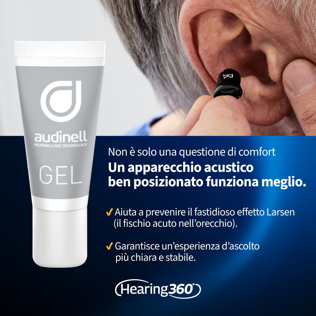 Gel Lubrificante 5 ml Idratante Lenitivo Antibatterico per Orecchie e Apparecchi Acustici