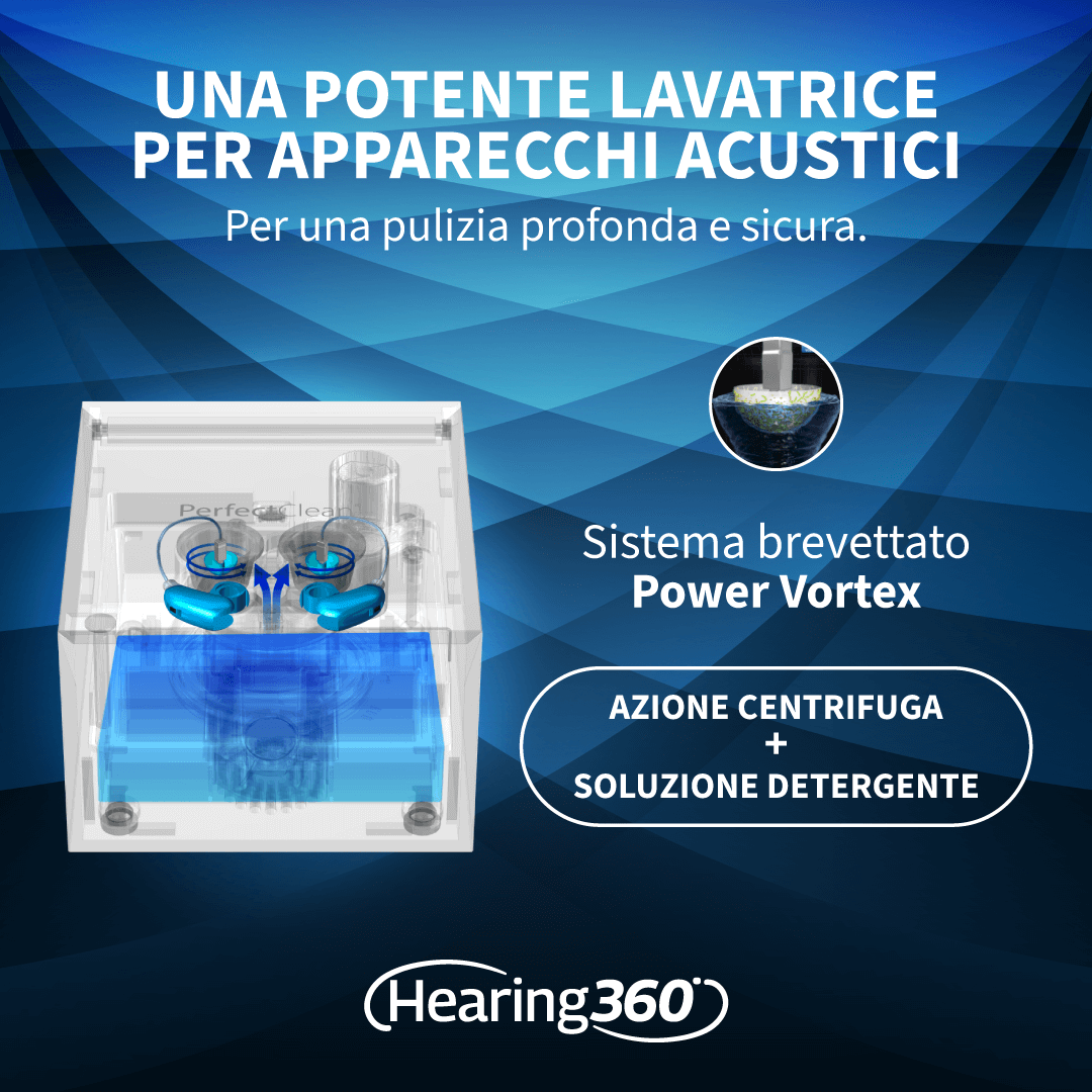 Perfect Clean Stazione per Pulizia, Deumidificazione e Disinfezione UV degli Apparecchi Acustici