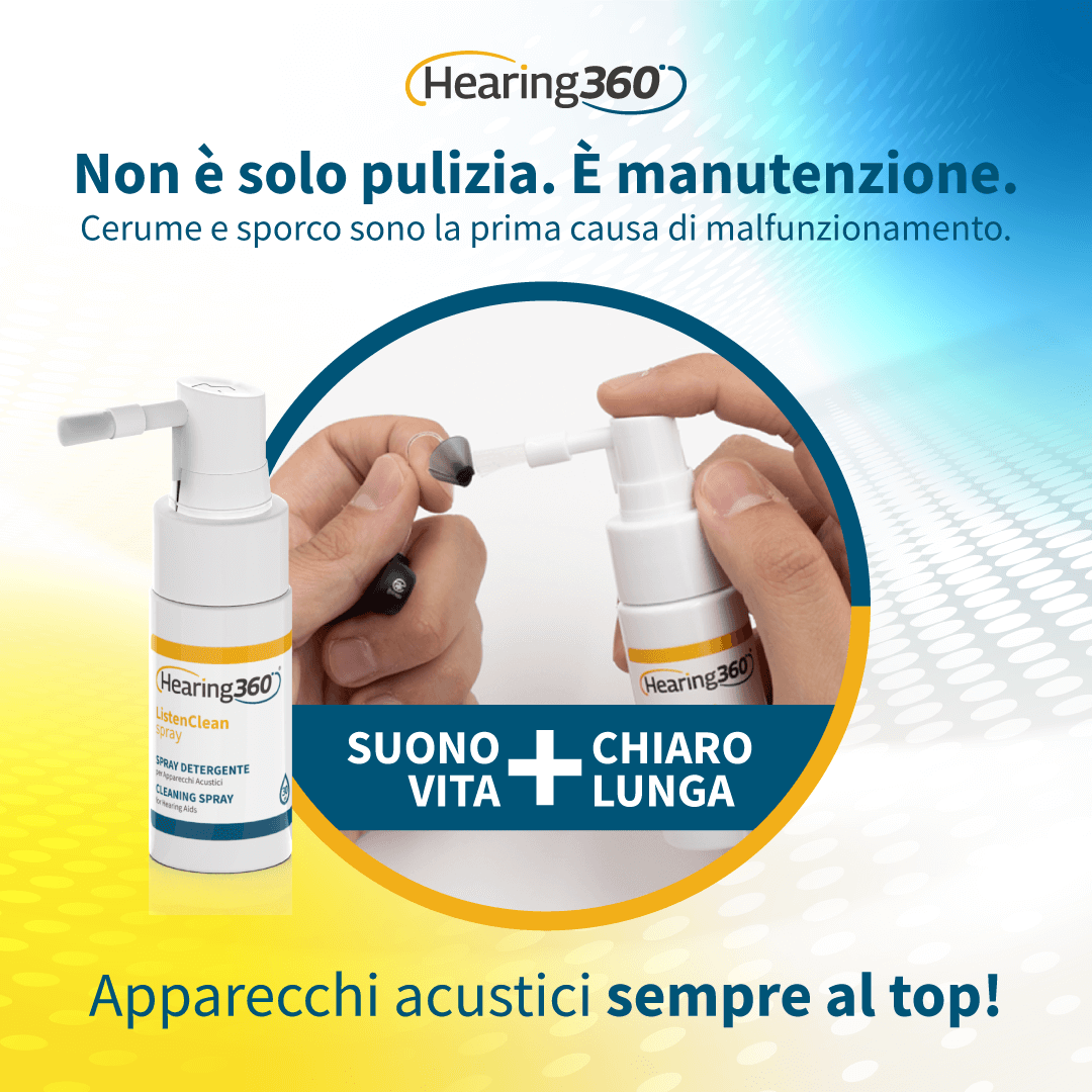 Spray Detergente per Pulizia Apparecchi Acustici