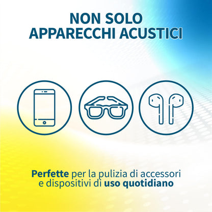 Scatola da 200 Salviette Detergenti Igienizzanti Salviettine per Apparecchi Acustici