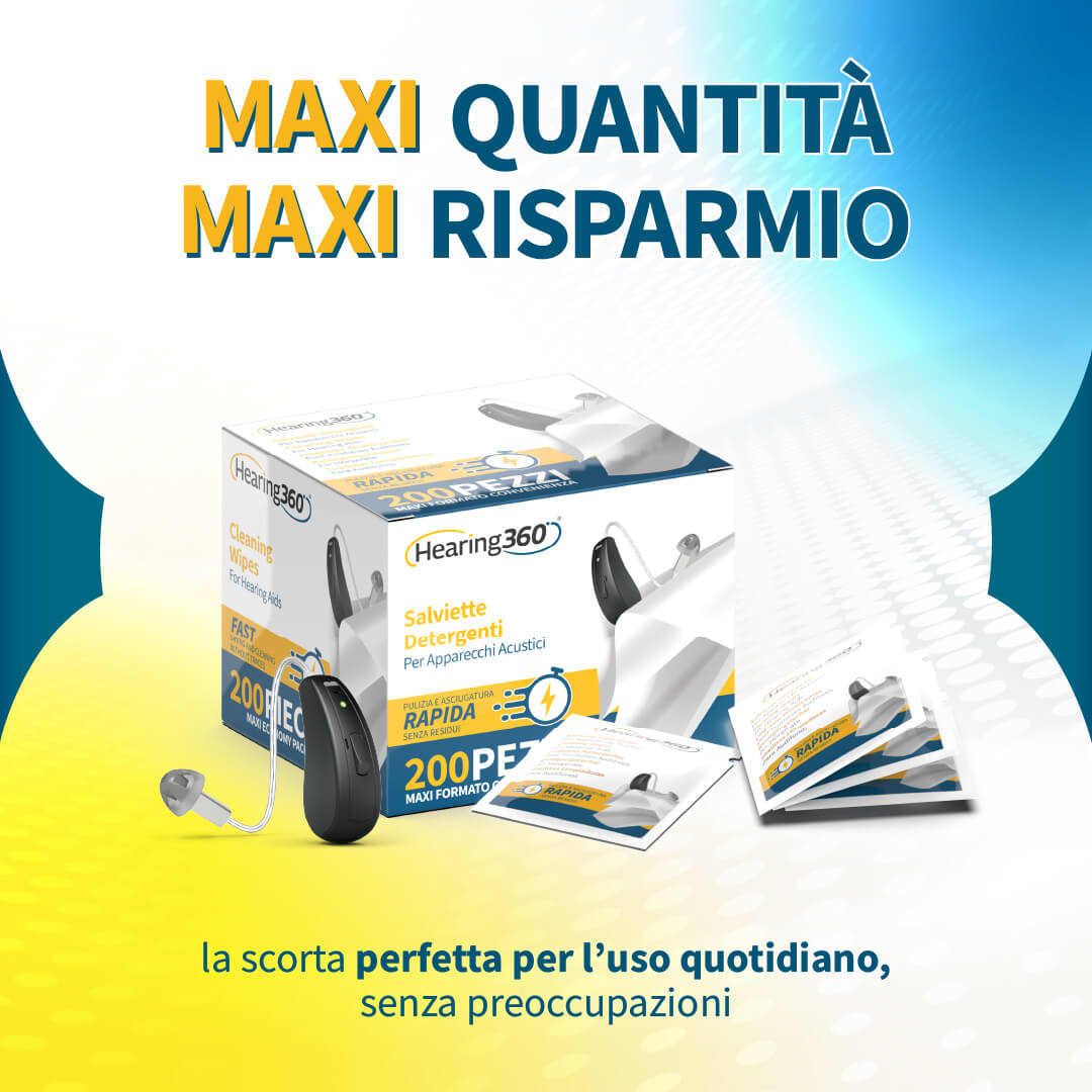 Scatola da 200 Salviette Detergenti Igienizzanti Salviettine per Apparecchi Acustici