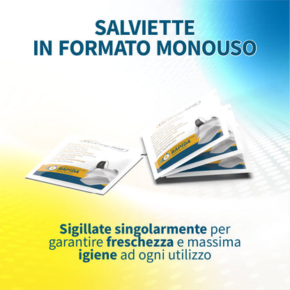 Scatola da 200 Salviette Detergenti Igienizzanti Salviettine per Apparecchi Acustici