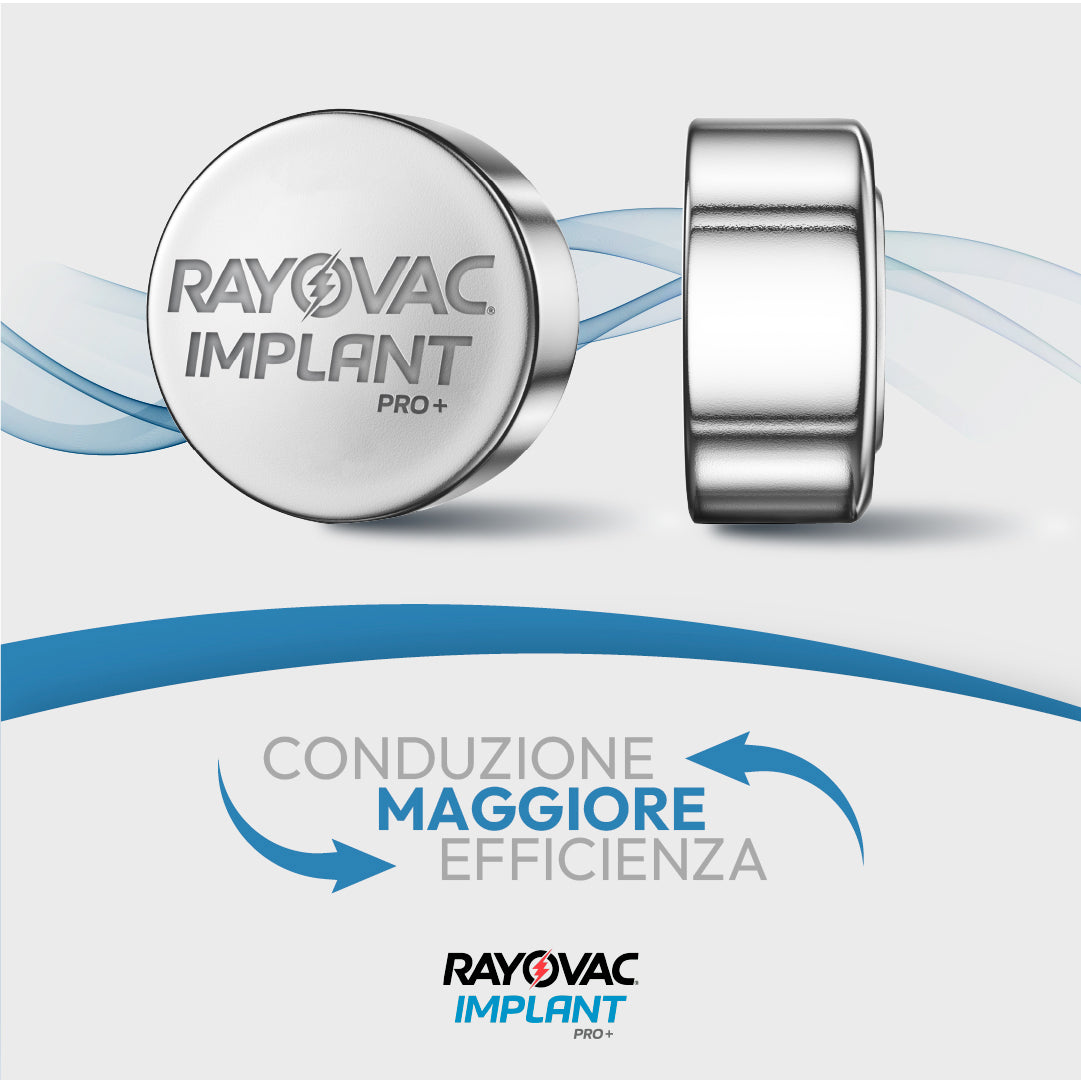 60 Pile Rayovac Implant Pro Cochlear 675 per Impianti Cocleari