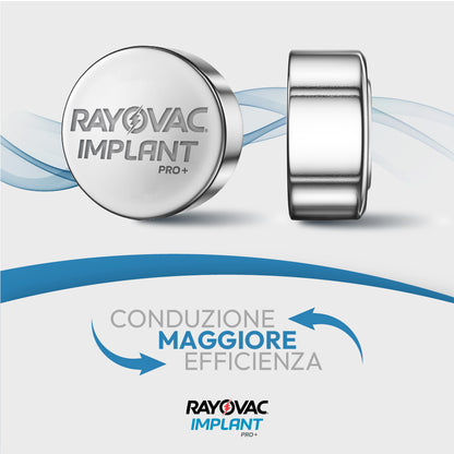60 Pile Rayovac Implant Pro Cochlear 675 per Impianti Cocleari