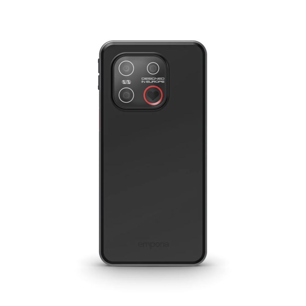 emporiaSMART.7lite - Smartphone facile per anziani con pulsante SOS, smartcover e base di ricarica inclusi