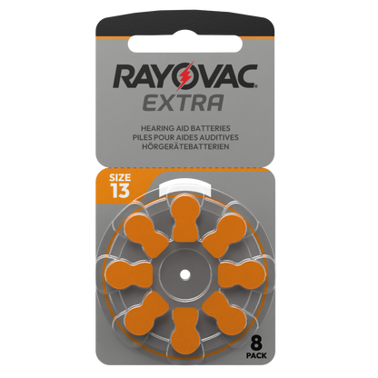 80 Pile Arancioni 13 per Apparecchi Acustici Rayovac Extra PR48