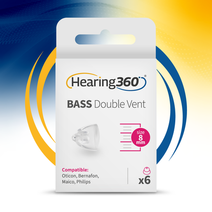 6 Cupole Dome miniFit Bass double vent compatibile con gli Apparecchi Acustici Oticon