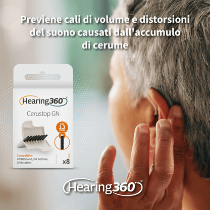 Filtri Paracerume Cerustop per Apparecchi Acustici CIAO, GN Resound, GN Beltone e GN Interton