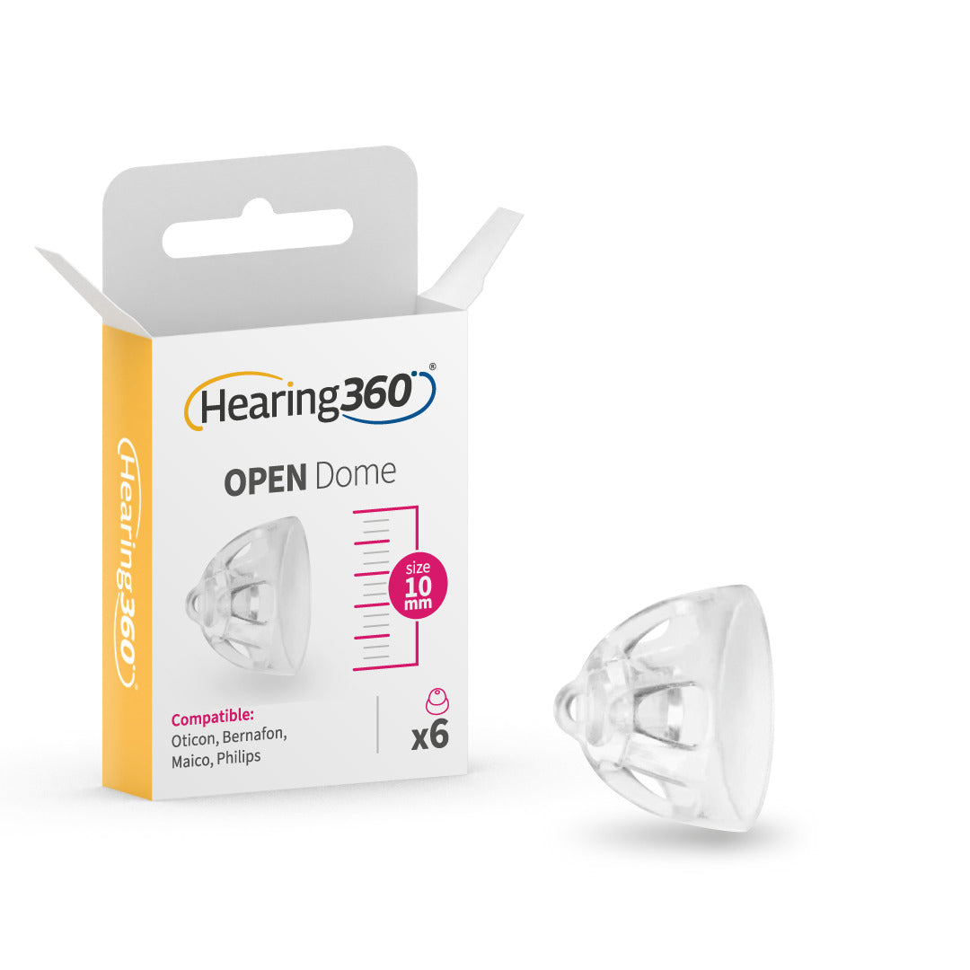 6 Cupole Dome OPEN miniFit Compatibile con gli Apparecchi Acustici Oticon