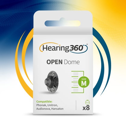8 Cupole Dome OPEN Compatibili con gli Apparecchi Acustici Phonak RIC e Open Fit