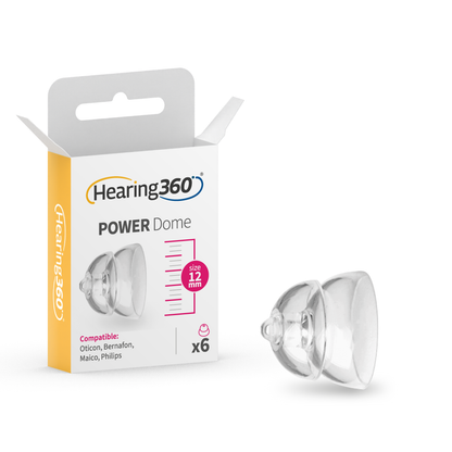 6 Cupole Dome POWER miniFit Compatibili con gli Apparecchi Acustici Oticon