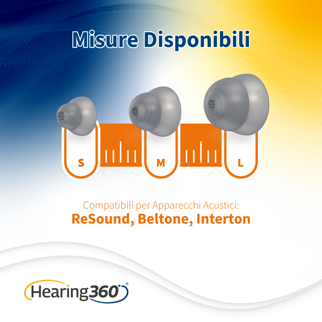 10 Cupole Dome POWER per Apparecchi Acustici CIAO, GN ReSound, GN Beltone e GN Interton