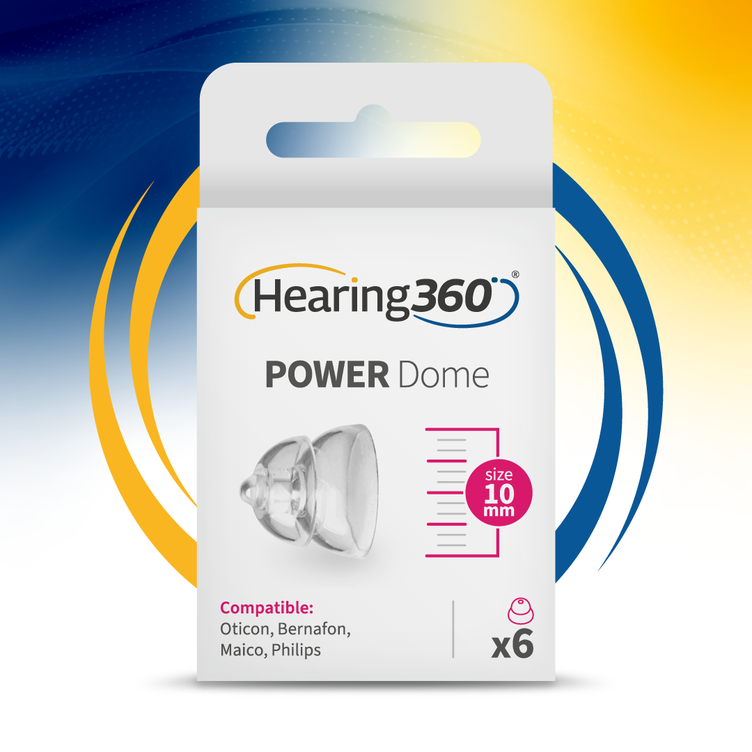 6 Cupole Dome POWER miniFit Compatibili con gli Apparecchi Acustici Oticon