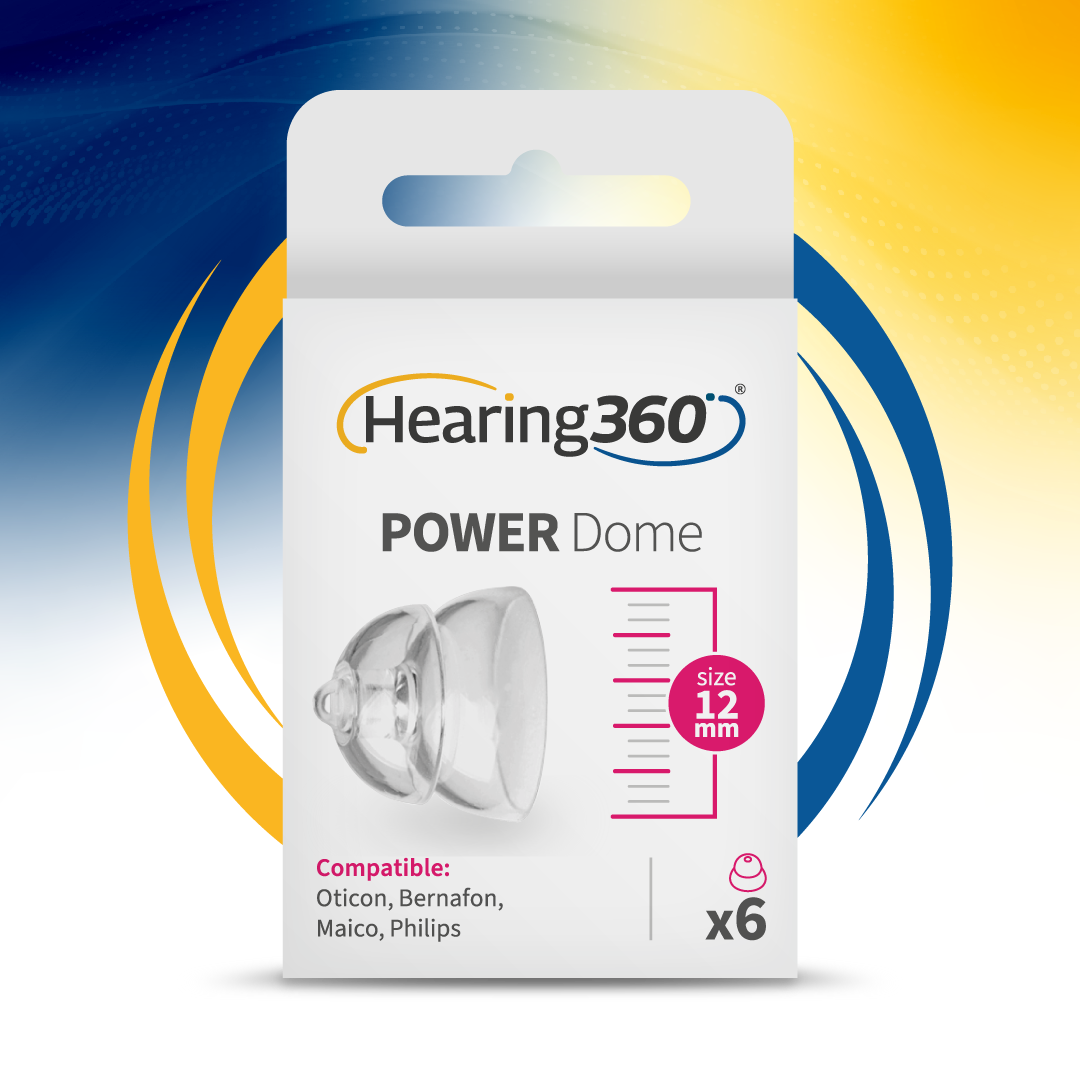 6 Cupole Dome POWER miniFit Compatibili con gli Apparecchi Acustici Oticon