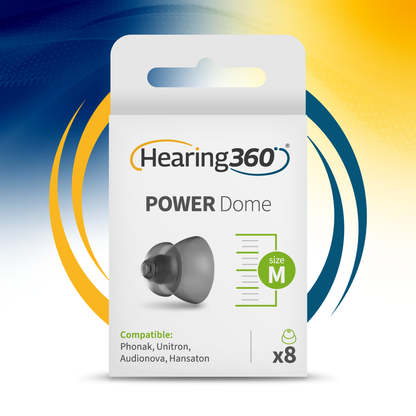8 Cupole Dome POWER Compatibili con gli  Apparecchi Acustici Phonak RIC e Open Fit