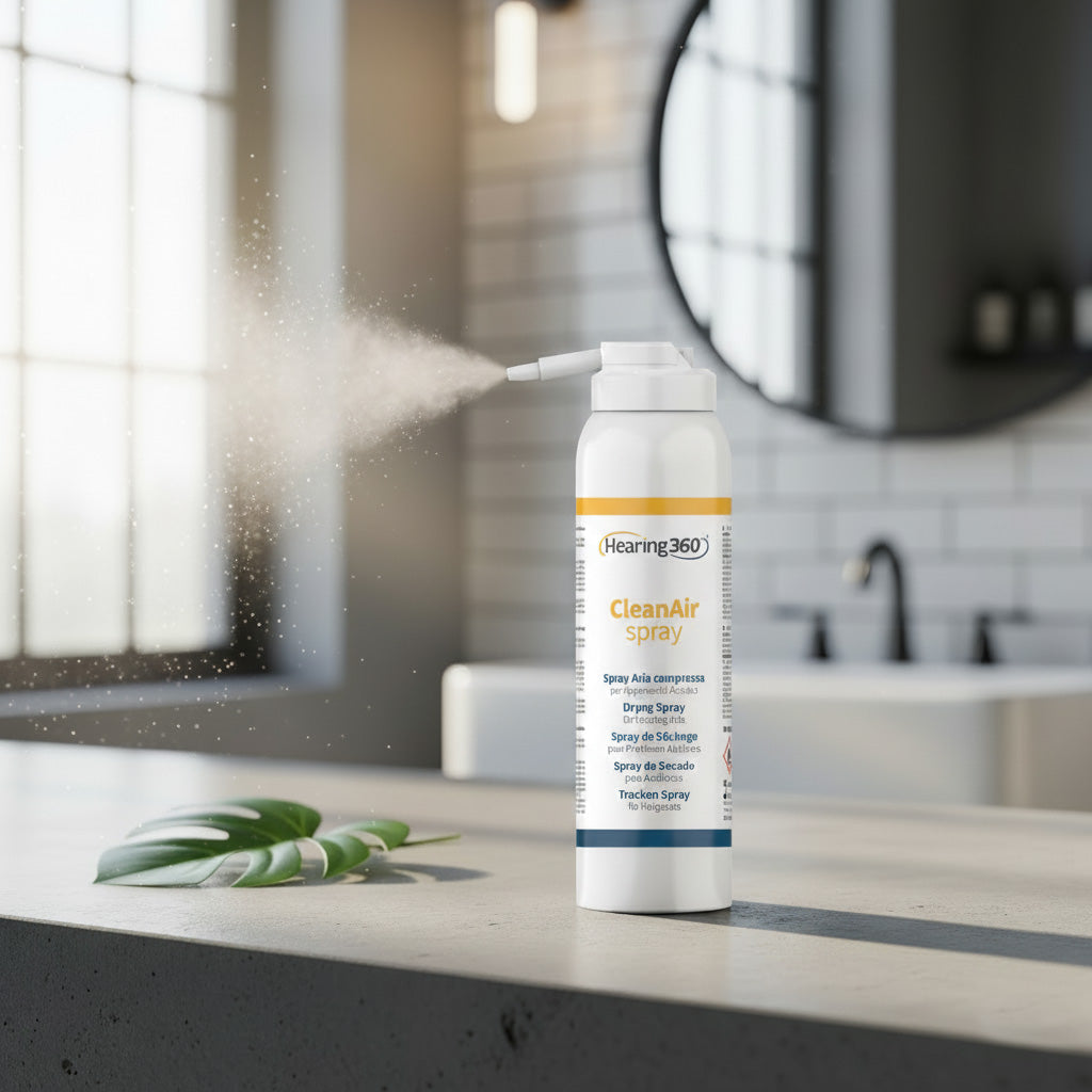 Spray ad Aria Compressa 150 ml per la Pulizia degli Apparecchi Acustici