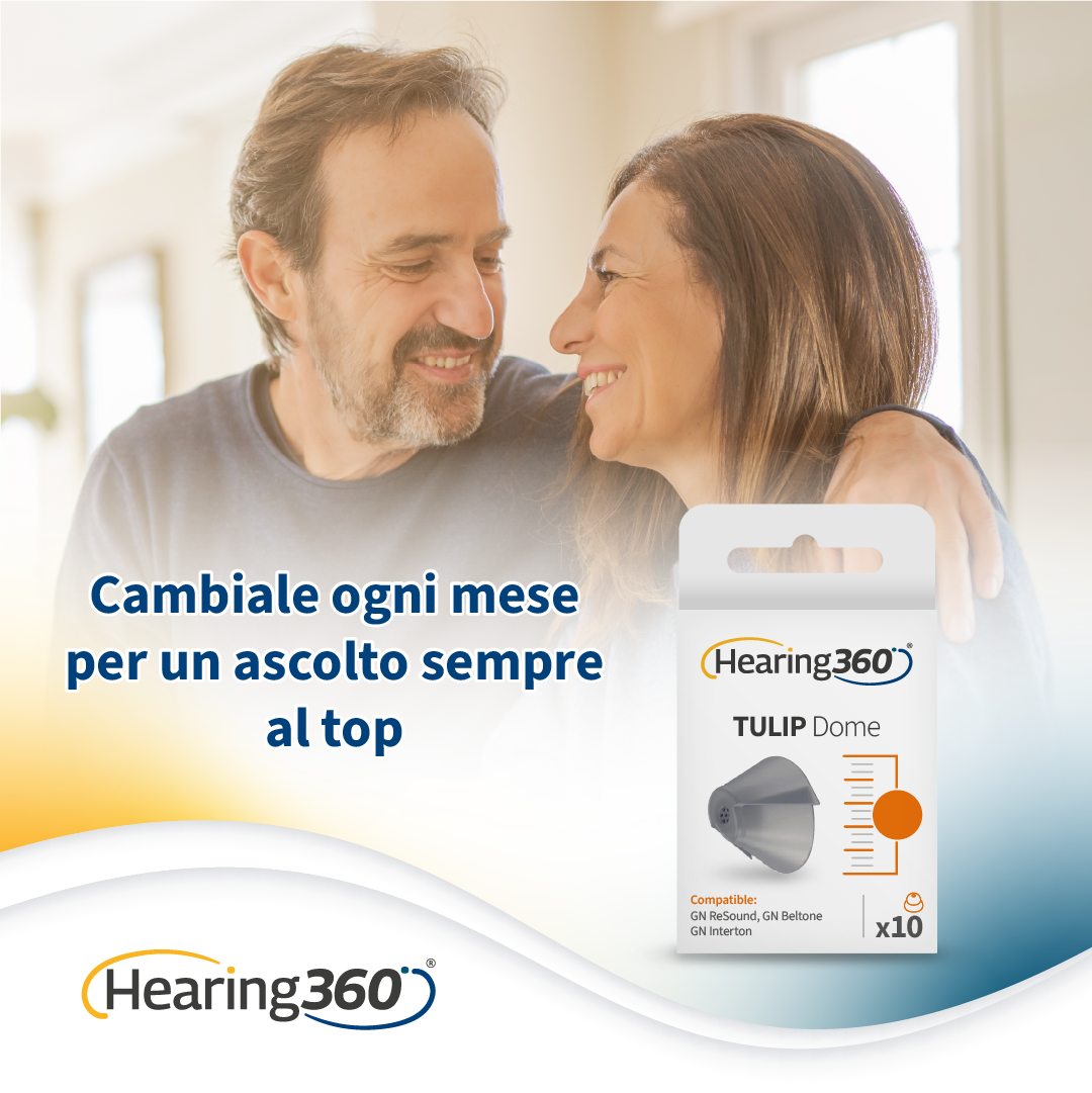10 Cupole Dome TULIP per Apparecchi Acustici CIAO, GN ReSound, GN Beltone e GN Interton