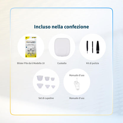 Mini Amplificatori Acustici digitali C25 a Pila quasi invisibili