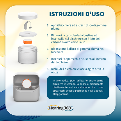 UmiStop Kit - Proteggi i tuoi Apparecchi Acustici dall'umidità