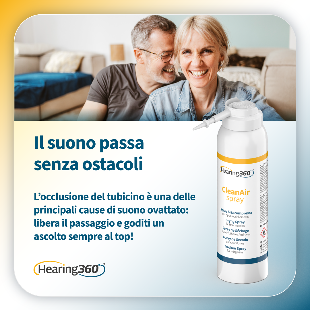 Spray ad Aria Compressa 150 ml per la Pulizia degli Apparecchi Acustici
