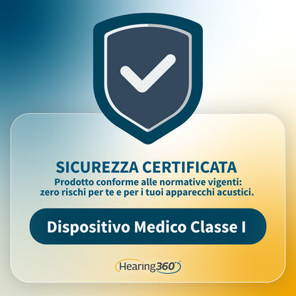Scatola 20 Compresse Effervescenti per la Pulizia di Apparecchi Acustici