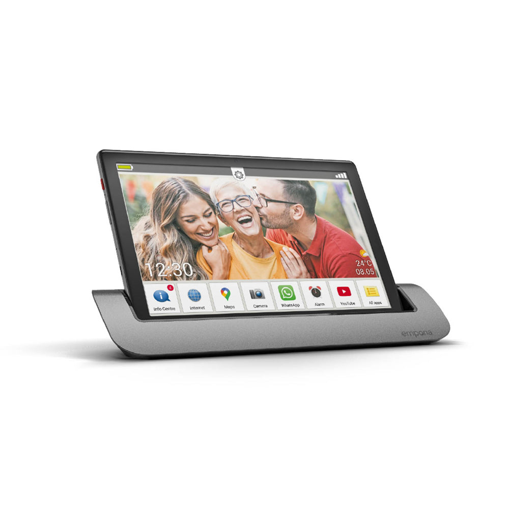 emporiaTABLET Tablet per anziani 4G con WhatsApp e supporto per le videochiamate