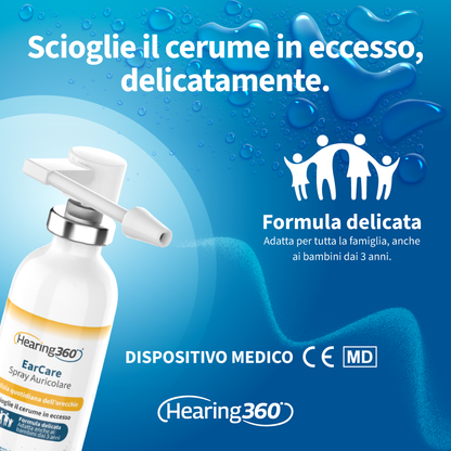 Spray Auricolare Ceruminolitico per Pulizia Orecchie 50 ml