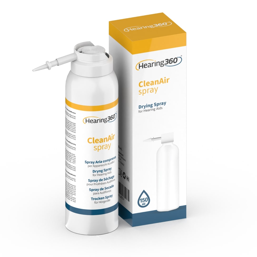 Spray ad Aria Compressa 150 ml per la Pulizia degli Apparecchi Acustici