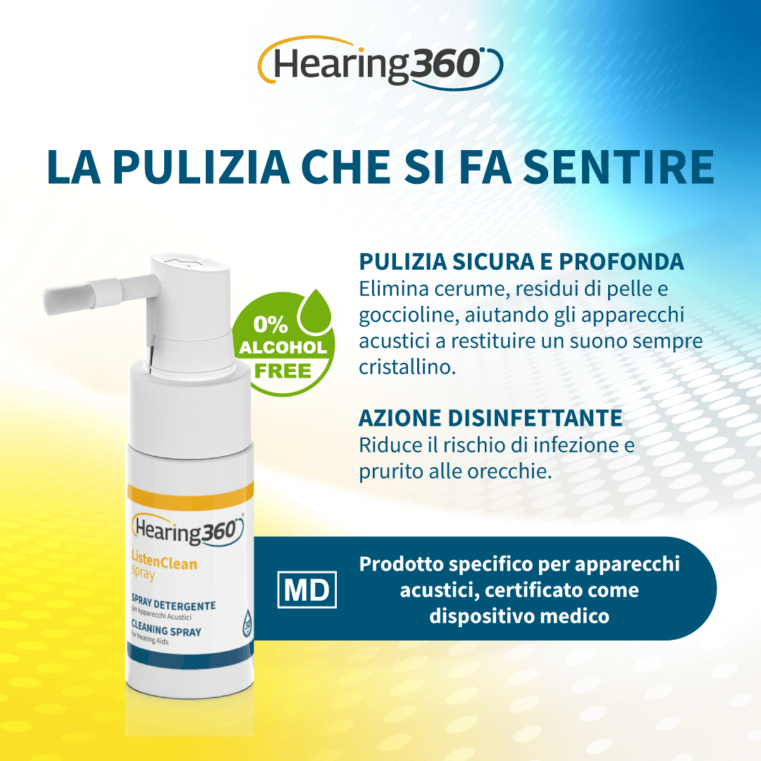 Spray Detergente per Pulizia Apparecchi Acustici
