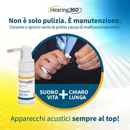 Spray Detergente per Pulizia Apparecchi Acustici