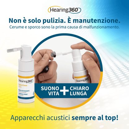 Spray Detergente per Pulizia Apparecchi Acustici